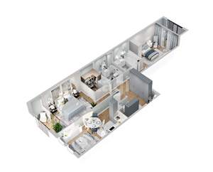 3-к квартира, вторичка, 73м2, 6/15 этаж