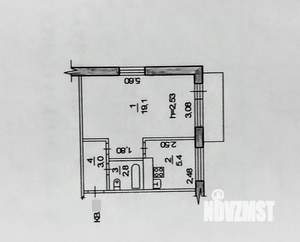 1-к квартира, вторичка, 30м2, 4/5 этаж