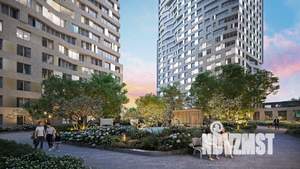 2-к квартира, строящийся дом, 45м2, 9/22 этаж