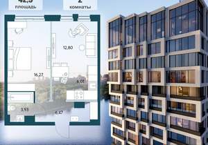 2-к квартира, вторичка, 43м2, 7/15 этаж