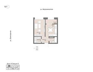 1-к квартира, вторичка, 33м2, 3/9 этаж