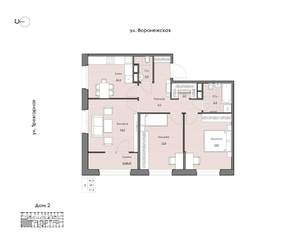 3-к квартира, вторичка, 71м2, 9/16 этаж
