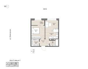1-к квартира, вторичка, 34м2, 9/16 этаж