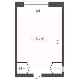 Студия квартира, вторичка, 19м2, 4/5 этаж