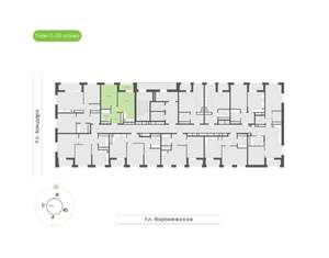 1-к квартира, вторичка, 40м2, 19/20 этаж