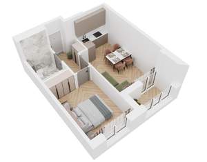 1-к квартира, вторичка, 40м2, 15/20 этаж
