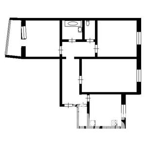 3-к квартира, вторичка, 65м2, 9/9 этаж