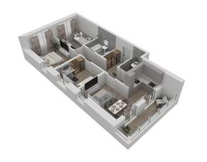 3-к квартира, вторичка, 77м2, 6/24 этаж