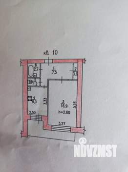 1-к квартира, вторичка, 38м2, 2/14 этаж
