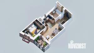 1-к квартира, вторичка, 43м2, 5/23 этаж