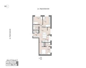 3-к квартира, вторичка, 78м2, 8/9 этаж