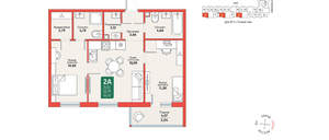 2-к квартира, вторичка, 56м2, 3/12 этаж