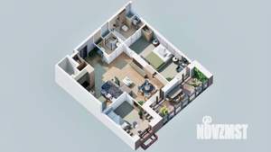 2-к квартира, вторичка, 71м2, 19/23 этаж