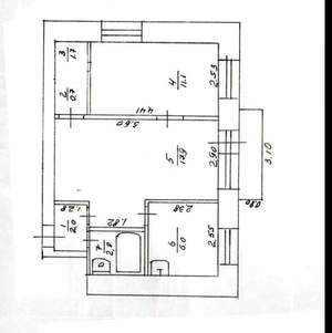 2-к квартира, вторичка, 40м2, 4/4 этаж