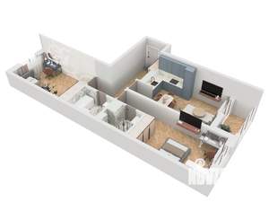 2-к квартира, вторичка, 69м2, 9/9 этаж