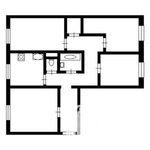 4-к квартира, вторичка, 80м2, 2/9 этаж