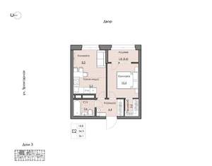 1-к квартира, вторичка, 36м2, 5/20 этаж