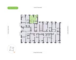 1-к квартира, вторичка, 37м2, 4/13 этаж
