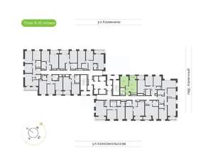 2-к квартира, вторичка, 39м2, 8/24 этаж