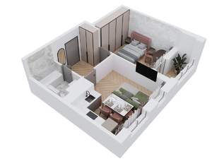 1-к квартира, вторичка, 43м2, 2/16 этаж