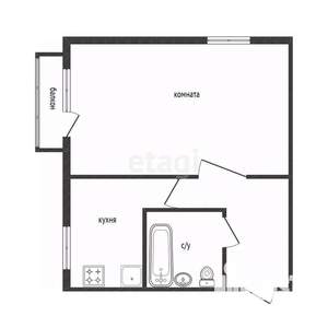 1-к квартира, вторичка, 31м2, 3/4 этаж