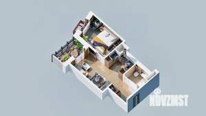 1-к квартира, вторичка, 43м2, 3/23 этаж