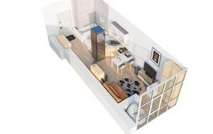 1-к квартира, вторичка, 22м2, 11/23 этаж