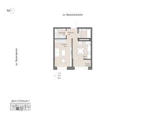 1-к квартира, вторичка, 35м2, 9/20 этаж