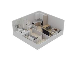 1-к квартира, вторичка, 34м2, 3/9 этаж