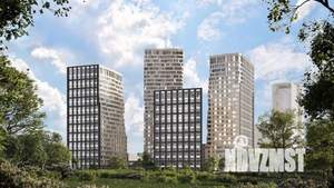 2-к квартира, строящийся дом, 61м2, 26/30 этаж