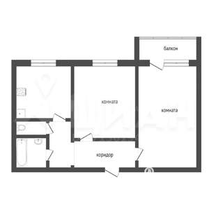 2-к квартира, вторичка, 54м2, 2/9 этаж