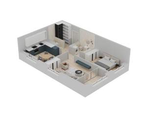 2-к квартира, вторичка, 57м2, 3/20 этаж