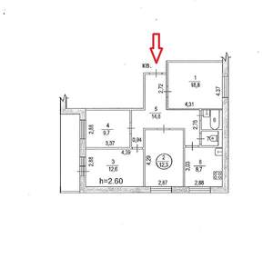 4-к квартира, вторичка, 81м2, 7/10 этаж