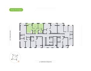 2-к квартира, вторичка, 60м2, 13/21 этаж