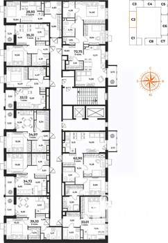 1-к квартира, вторичка, 35м2, 3/10 этаж
