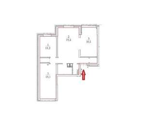 3-к квартира, вторичка, 72м2, 18/20 этаж