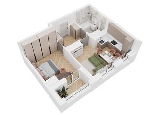 2-к квартира, вторичка, 43м2, 2/16 этаж
