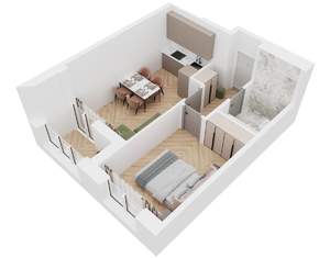 1-к квартира, вторичка, 40м2, 12/20 этаж
