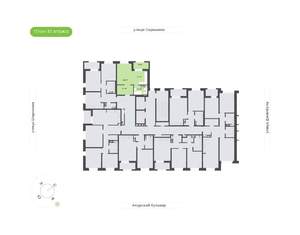 1-к квартира, вторичка, 37м2, 10/13 этаж