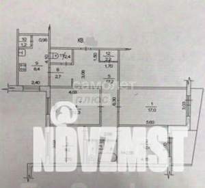 4-к квартира, вторичка, 88м2, 1/9 этаж