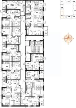 3-к квартира, вторичка, 55м2, 3/10 этаж