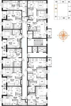 1-к квартира, вторичка, 33м2, 3/10 этаж