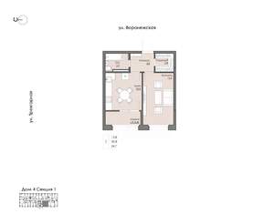 1-к квартира, вторичка, 35м2, 13/20 этаж