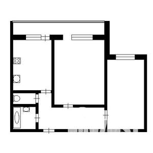 2-к квартира, вторичка, 49м2, 3/5 этаж
