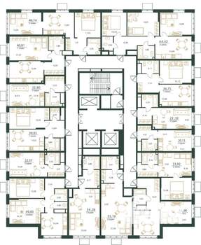 1-к квартира, вторичка, 40м2, 20/24 этаж