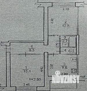 2-к квартира, вторичка, 50м2, 3/5 этаж