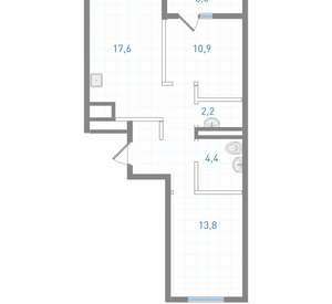 2-к квартира, вторичка, 60м2, 7/25 этаж