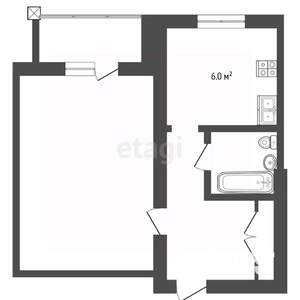 1-к квартира, вторичка, 36м2, 10/10 этаж