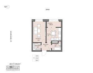 1-к квартира, вторичка, 34м2, 11/16 этаж