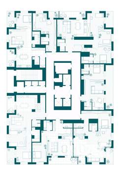 1-к квартира, вторичка, 103м2, 19/23 этаж